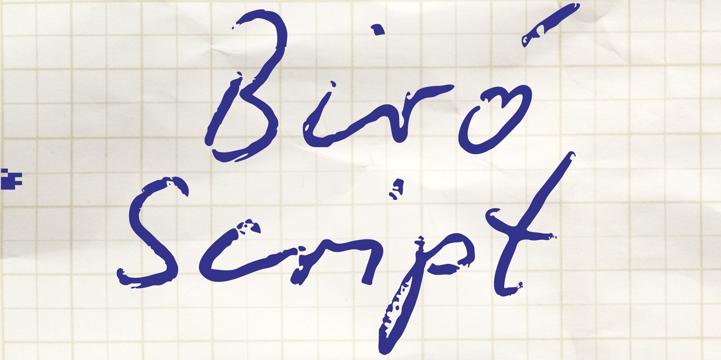 Шрифт Biro Script Plus